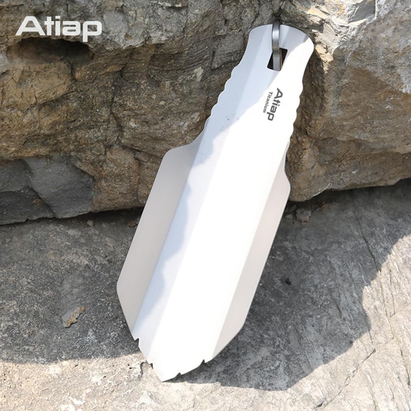 ATiAP Titanium Trowell - Ultra Lightweight Compact Shovel Ideal for