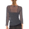 SHU-SHI - Ladies Tie Down Bolero Cardigan - Transparent -