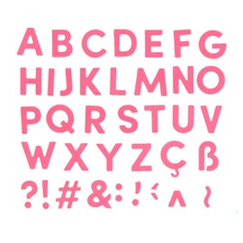 Craftelier - Set of 39 Capital Letters and Symbol Stencils for Card Making, Scrapbooking and Craft Projects | Compatible with Various Die Cutting Machines and Materials | Size Approx 2cm