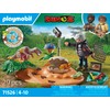 PLAYMOBIL Dinos 71526 Stegosaurus Nest with Egg Thief, Protection of