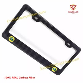 Exotic Carbon Fiber Lotus Logo's Only Carbon Fiber License Frame *REAL* Carbon Fiber NEW ITEM!