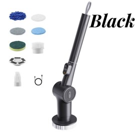 Unbranded 9 IN 1 Electric Spin Cordless Power Cleaning Brush Rechargeable Cleaner Black