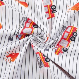 1500 Supreme Kids Bed Sheet Collection - Fun Colorful and Comfortable Boys and Girls Toddler Sheet Sets - Deep Pocket Wrinkle Free Soft and Cozy Bedding - Full, Fire Engine