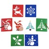 Washable Plastic Christmas Stencils Set of 6 by BCreative ®