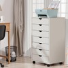 OLIXIS 7 Drawer Mobile File Cabinet Under Desk Storage Organization