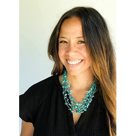 Regalia by Ulti Ramos Multi Strand Genuine Gemstone Chips Necklace (Turquoise)