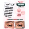 Cluster Lashes Eyelash Extensions Mixed 9-13 mm Individual Eyelashes D