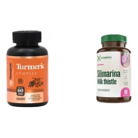 Kit Bienestar Artix: Turmeric Cúrcuma Jengibre 60 Cáps + Cardo Mariano 60 Cáps 500mg