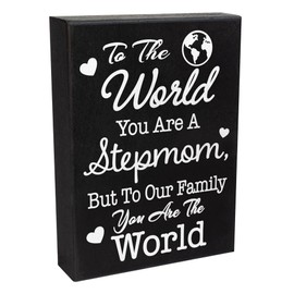 JennyGems Stepmom Gifts, Meaningful Stepmother Gift, Other Mother Quotes, Gift for Stepmom, Shelf Decor Wall Hanging, Made in USA