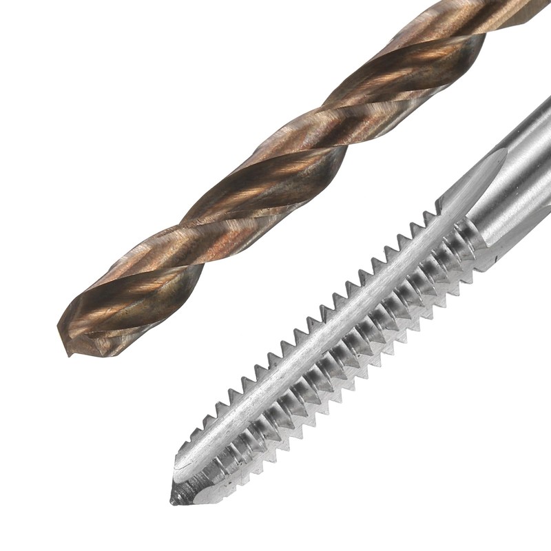sourcing map Tap and Drill Bit Set, 2pcs M6 x