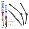 alca® Windscreen Wiper Set with Rear Wiper Suitable for Honda