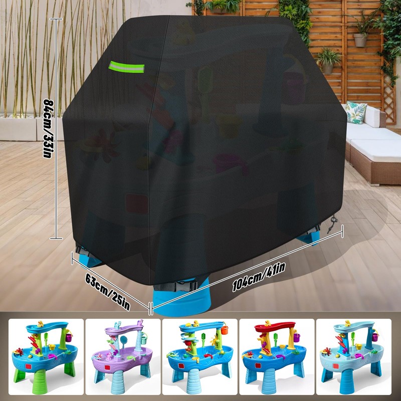 YedZen Kids Water Table Cover, 104x63x84cm 420D Heavy Duty Waterproof