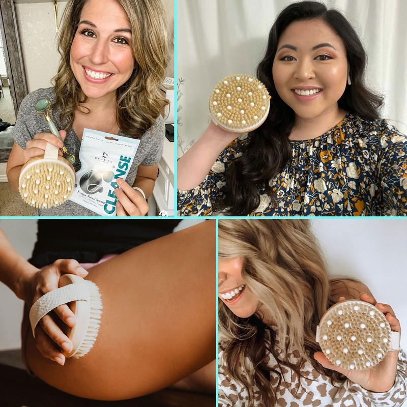 BEAUTY BY EARTH Dry Brushing Body Brush for Lymphatic Drainage