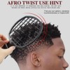 TIKMNO Upgraded 2-Piece Hair Twist Comb Hair Sponge Brush Set