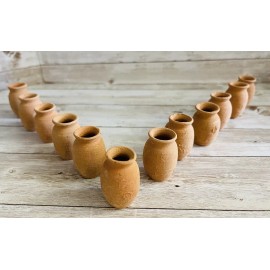 12x Mini Jarritos Tequileros De Barro Mexicano Mini Tequila Shot Cups 1 In Tall
