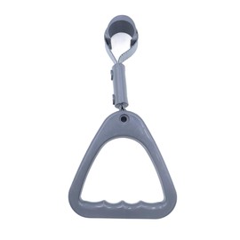 Qury Grey Triangular Handle,Triangular Grab Rail,Portable Hand Strap for Support and Fitness Exercise for Bus and Car