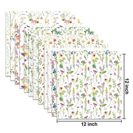 24 Sheets Floral Pattern Paper, 12" x 12" Floral Patterned Cardstock Paper Scrapbooking Supplies Paper Decorative Craft Paper for DIY Card Making Photo Album Junk Journal Décor