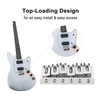 6 String Guitar Bridge Replacement Zinc Alloy Electric Guitar Saddle