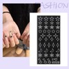 24 Sheets Nail Stencils, Airbrush Stencils Nail Stickers for Nail