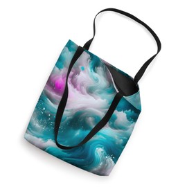 Waves of Color Abstract Ocean Tote Bag