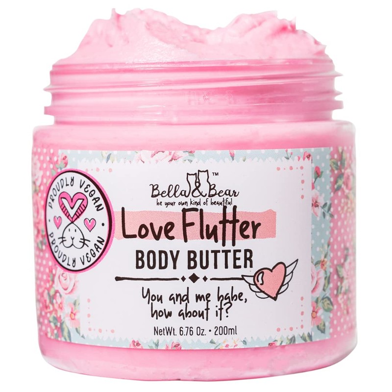 Bella And Bear- Love Flutter Body Mantequilla, Fórmula Hidratante, Suaviza