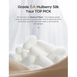 100% Pure Mulberry Silk Pillowcase for Hair and Skin, 25 Momme Natural Silk Pillow Case with Envelope Design, Both Sided Pure Silk Pillow Cover Gifts for Women Mom Men