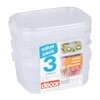 Décor 002751-004 Food Storage Container, 500 mL, Oblong, Pack of