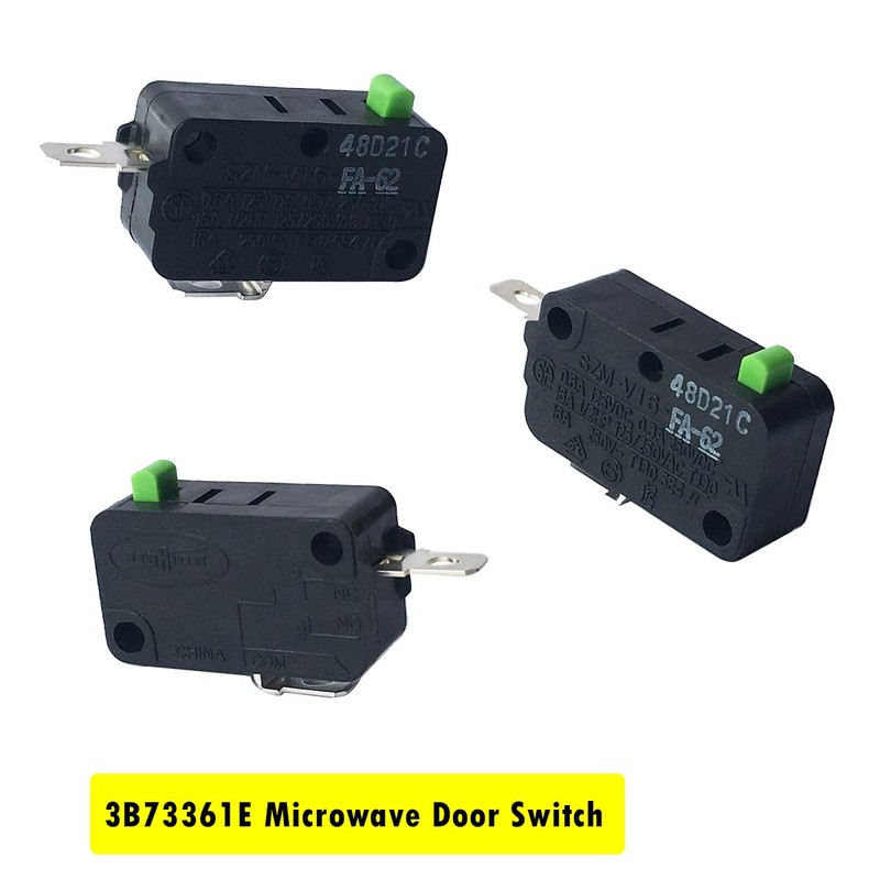 LONYE WB24X10103 & 3B73361E & SZM-V16-FD-63 Microwave Door Switch Replacement