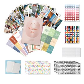 Vision Board Supplies for Women, Scrapbook Kit and Collage Book Magazines, Vision Board Pictures and Quotes, Inspire and Create Life Goals (Pink)