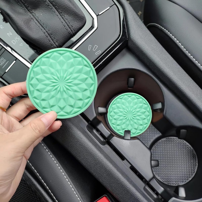 JUNAHAA Car Cup Coaster, Universal Automotive Waterproof Non-Slip Cup Holders
