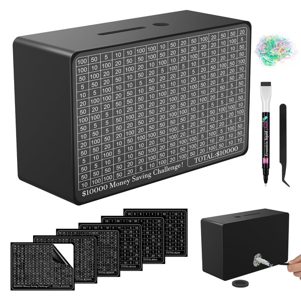 Wooden Money Saving Box, Cash Vault Savings Box for $10000