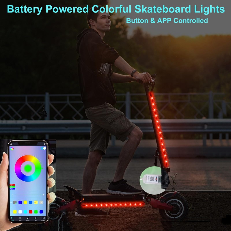 2 Sets 2pcs 15.6in LED Bike Lights Kit for Night