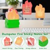 Dalycro Dumpster Fire Sticky Notes Set, 350 Sheets Funny Sticky