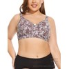LIQQY Women's Minimizer Plus Size Bra Wirefree Soft Cup Full