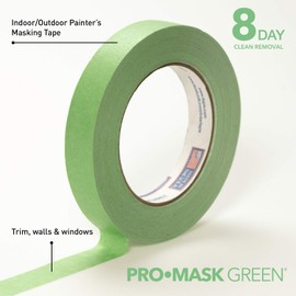 IPG 5803-1 Green, 0.94" x 60 yd, (Single Roll) ProMask, 8-Day Painter's Tape