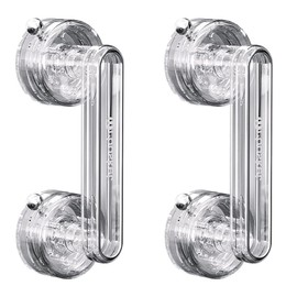 2 Pcs Suction Cup Handle, No Punch Armrest, Cabinet Door Handles, Bathroom Grab Bar, Multifunctional Reusable Suction Handle for Bathroom, Refrigerator, Cabinets