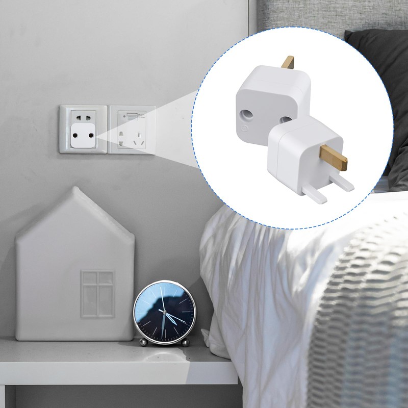 BTFO 2pcs Grounding Plug Adapter, Safety Grounding Sockets Adapter Plug