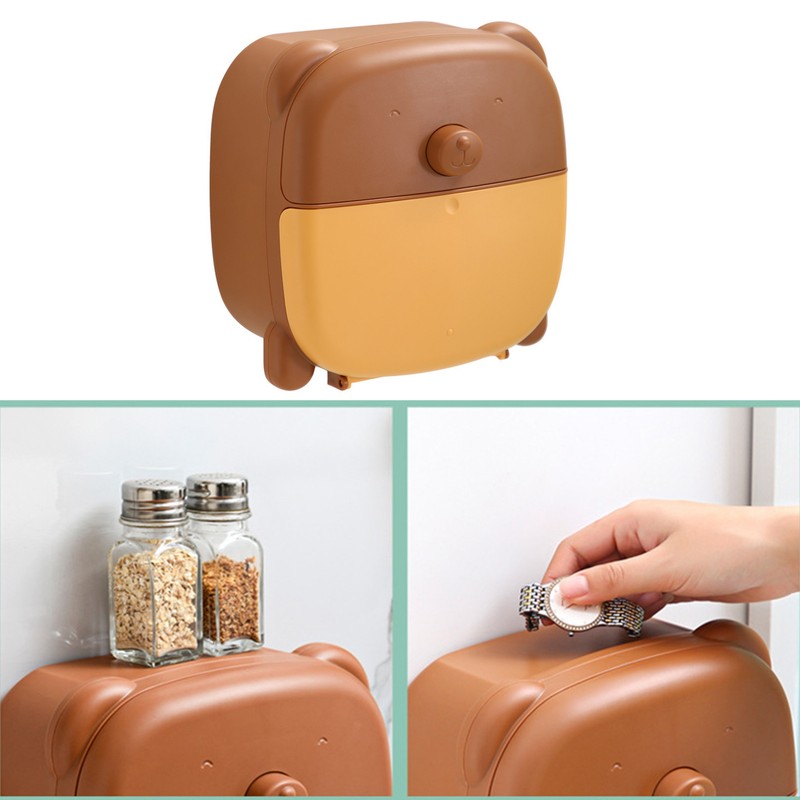 Wall Mounted Tissue Box Cartoon Large Space Cute Lovely Tissue