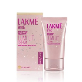 Lakme Lumi Lit Cream - Face Cream with Moisturizer + Highlighter, enriched with Niacinamide & Hyaluronic Acid by Glowrity (Golden Glaze)