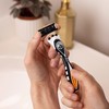 BIC Hybrid 5 Flex Refillable Men's Razor, 1 Weighted Handle