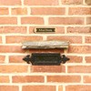 Mailbox Brass Door Sign. Traditional Style Home Décor Wall Plaque