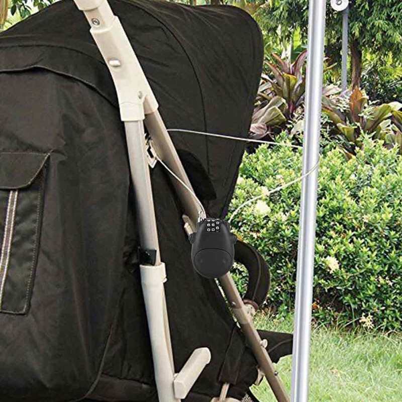 Sonew Mini Password Lock, 3 Digit Code Combination Bicycle Lock