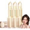 3 barras de labios transparentes que cambian de color, brillo