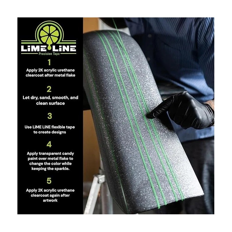 LiME LiNE Red Metal Flake Ready to Spray Automotive Basecoat