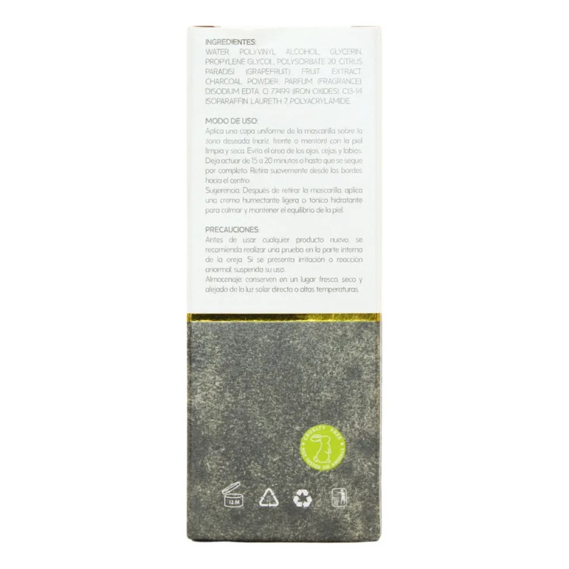 Mascarilla Anti Puntos Negros 60g, Carbón Activado. Mc Life Tipo