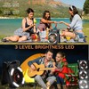 Solar Powered Portable Camping Fan,10400mAh rechargeable Solar Power Cordless Battery