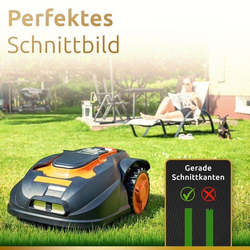 ECENCE Replacement blade for lawnmower robot 18x compatible with Husqvarna