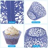 PATIKIL Cupcake Wrappers Paper, 50 Pack Baking Cups Standard Vine