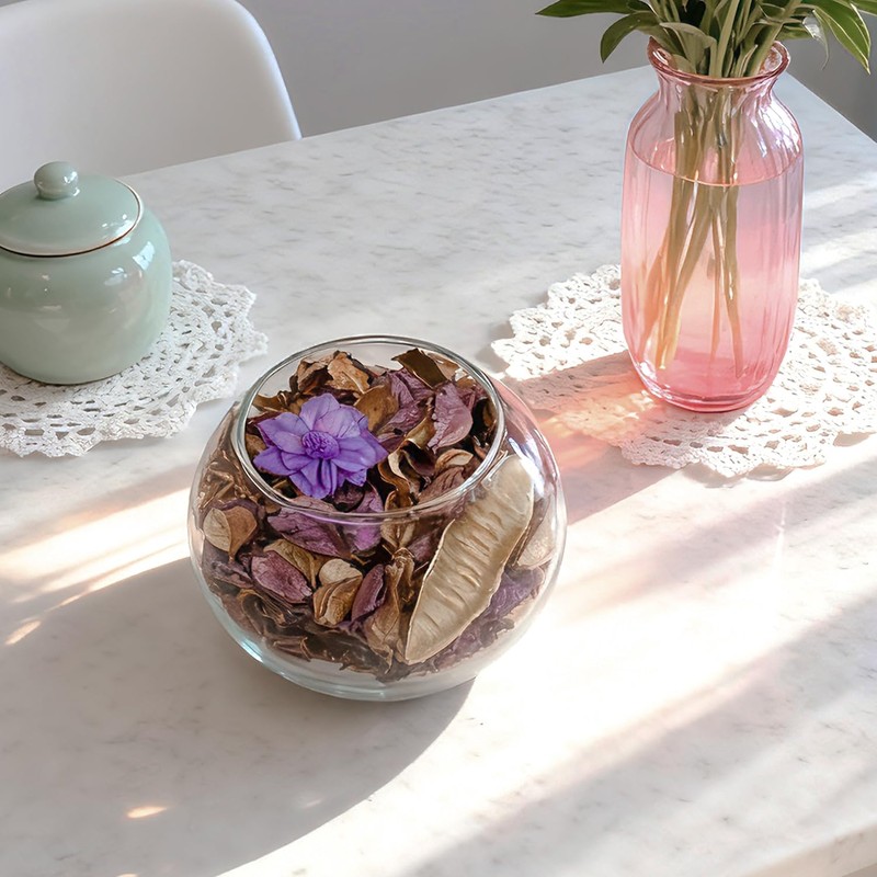 Purple Potpourri Dried Flower,Lavender Scented Bowl Filler,10.5 oz,2PCS