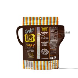 GRADY’S COLD BREW, New Orleans Styel - DECAF, 100% Arabica Ground Coffee & Chicory Pouches | All-in-One Cold Brew Mini Kit with 2 Easy-to-Brew Beans Bags | Makes 6 drinks